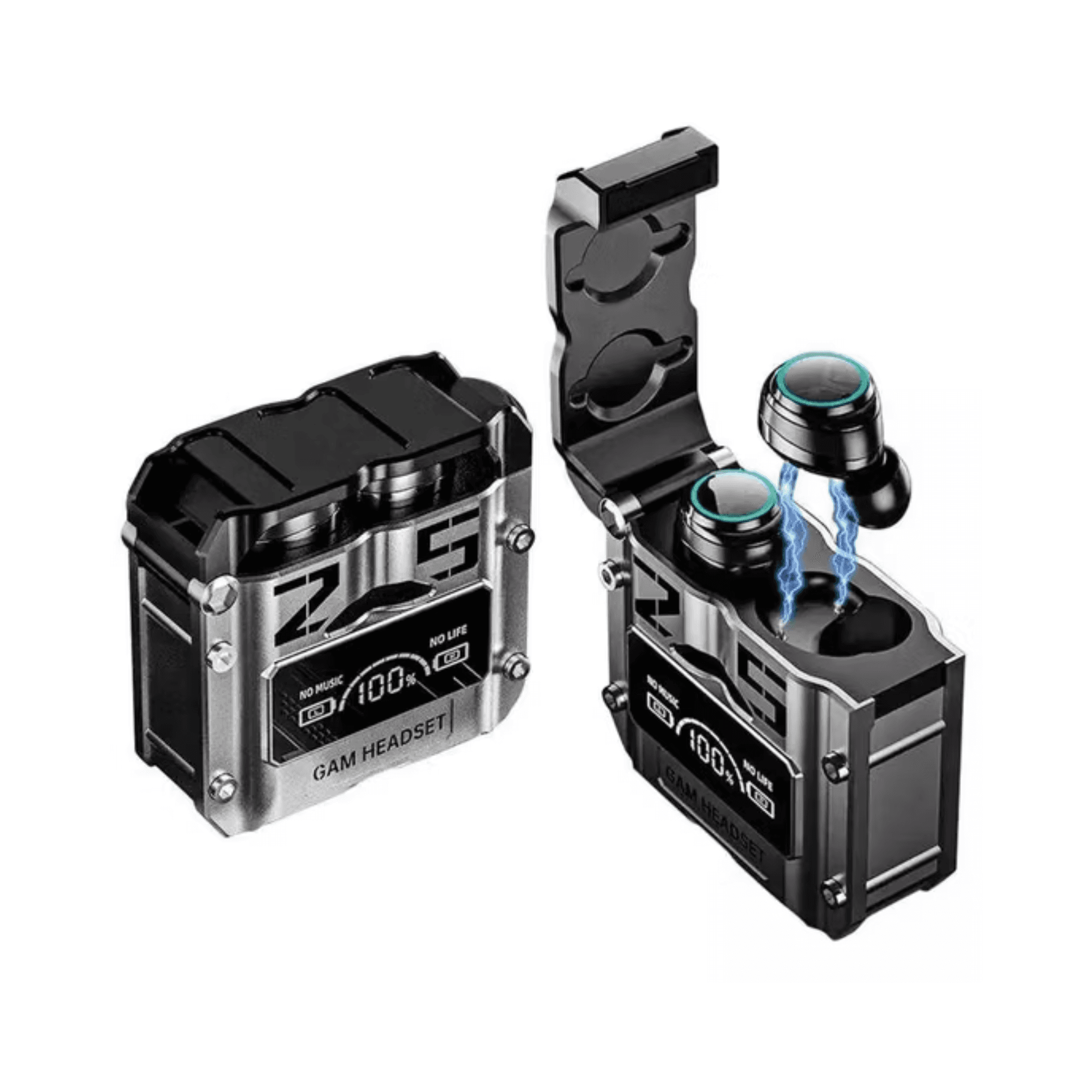 Auriculares inalámbricos Gamer Tipo Caja con Powerbank 2