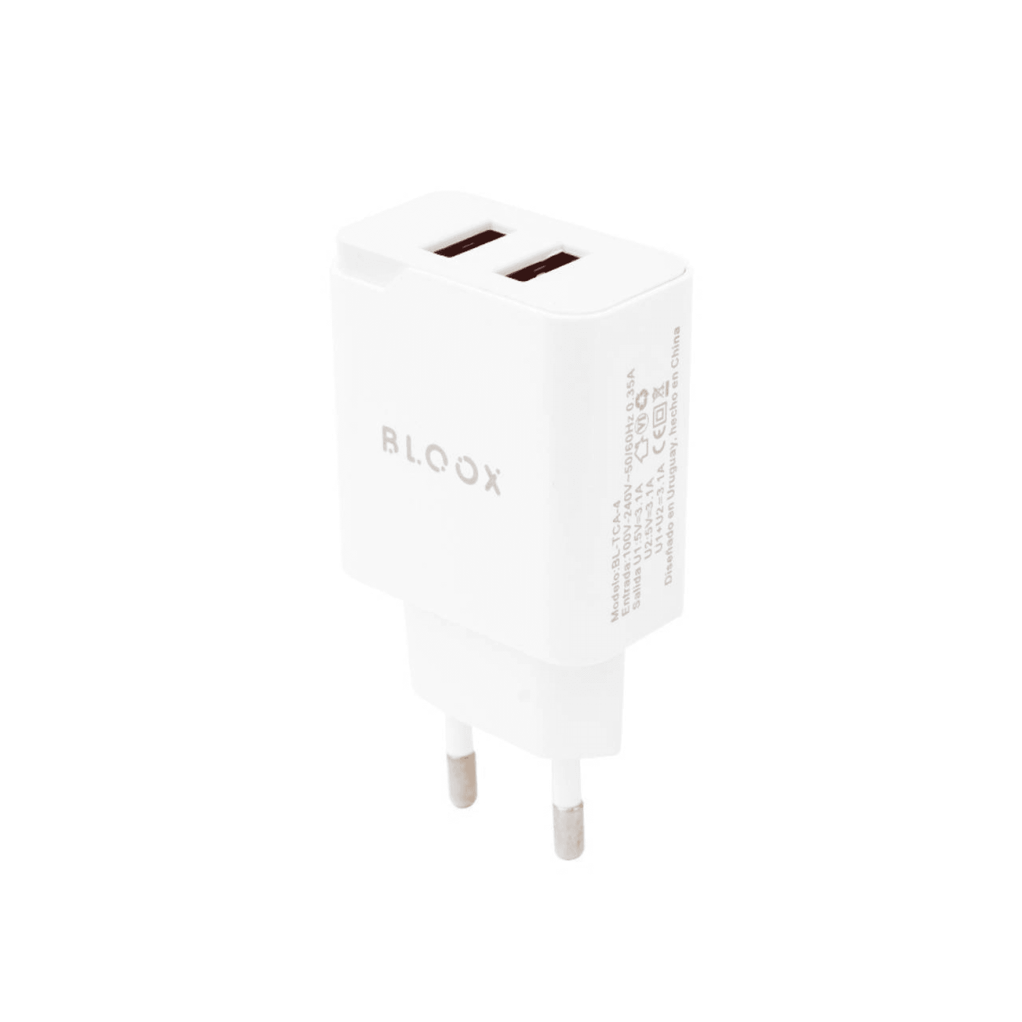 Cargador BLOOX 2A 1 USB Sin Cable