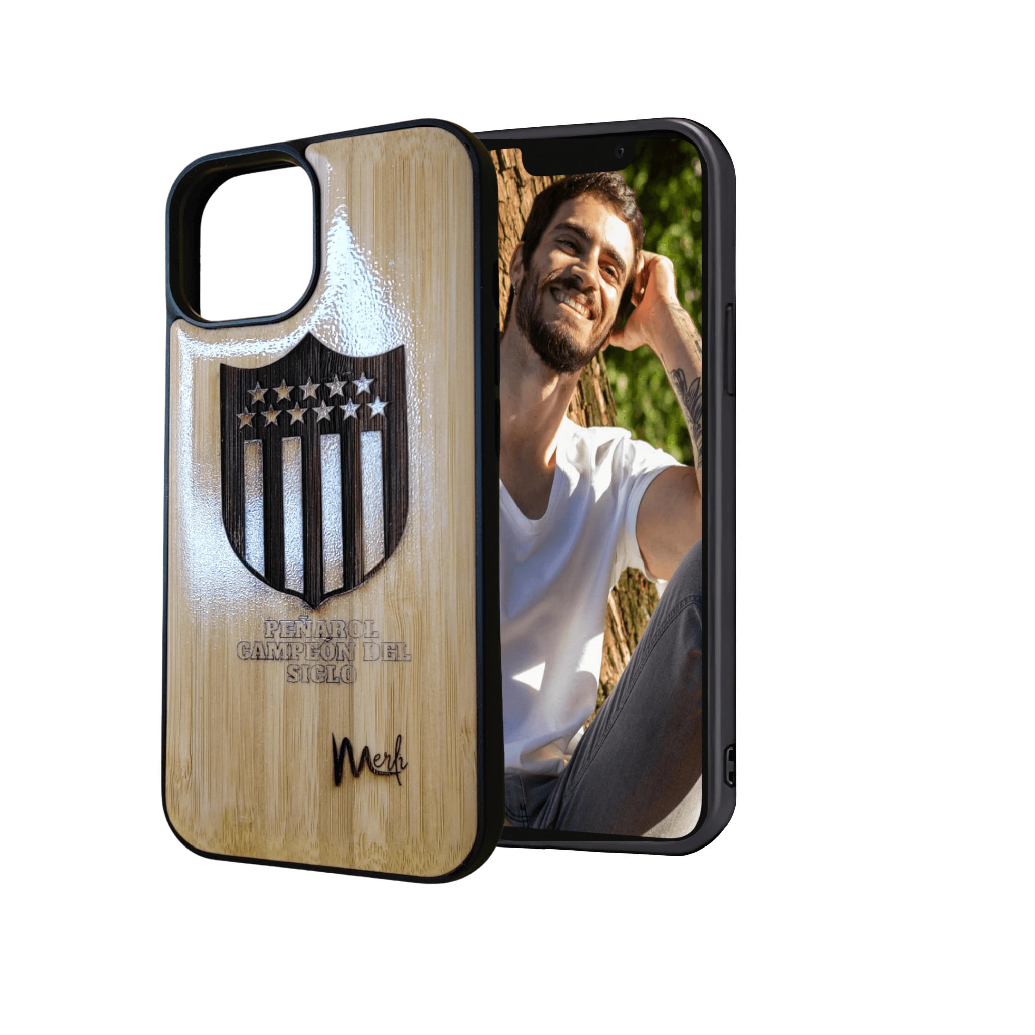 Funda de bambu Personalizada para iPhone X/XS