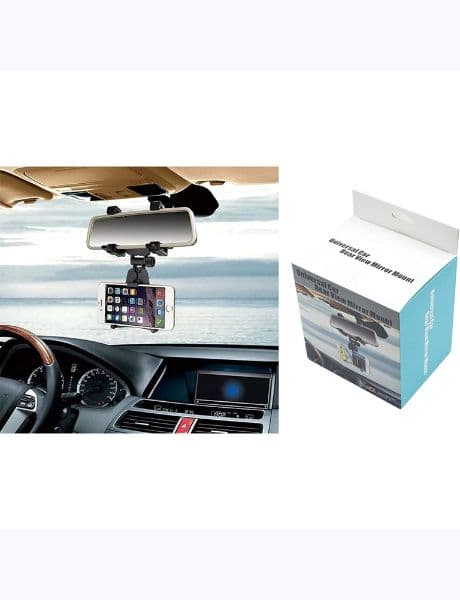 soporte celular auto espejo retrovisor